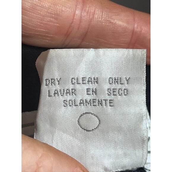 Retro Floral Linen Tank Dress 14 Black Cottagecore Embroidery Boho Old Money 90s - Picture 12 of 13